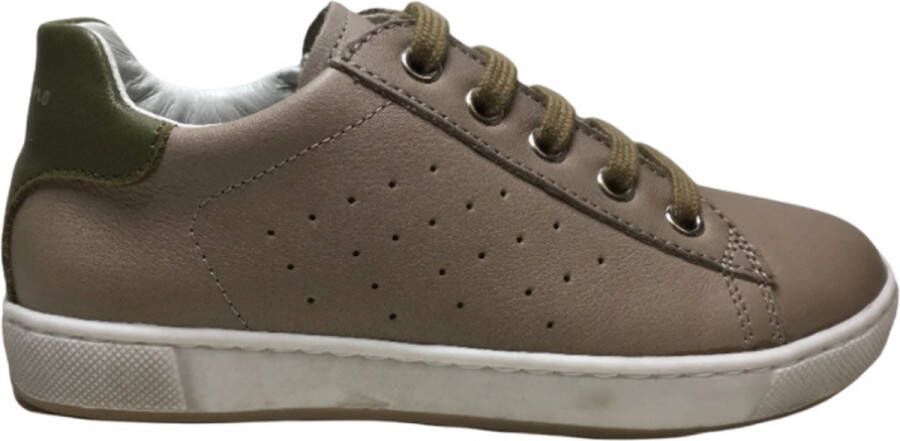 Naturino veter rits lederen sneakers Hasselt beige - Foto 1