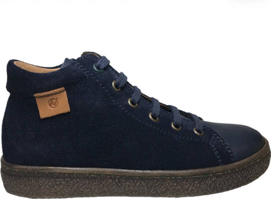 Naturino veter rits hoge lederen sneakers Albus navy - Foto 1