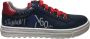 Naturino veter rits 'start' lederen sneakers Kelp Navy Rood - Thumbnail 1