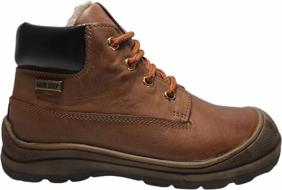 Naturino veters bumper hoge warme lederen schoenen Fern Cognac - Foto 1