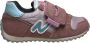 Naturino Waterproof Sammy velcro turquoise logo warme sportieve lederen sneakers roze - Thumbnail 1