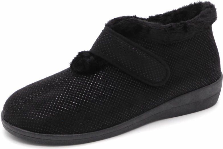 Neles Dames Pantoffel 37801-1 Zwart