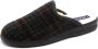 Neles Heren Pantoffel Muil Slof 50624 Grijs Geruit - Thumbnail 2