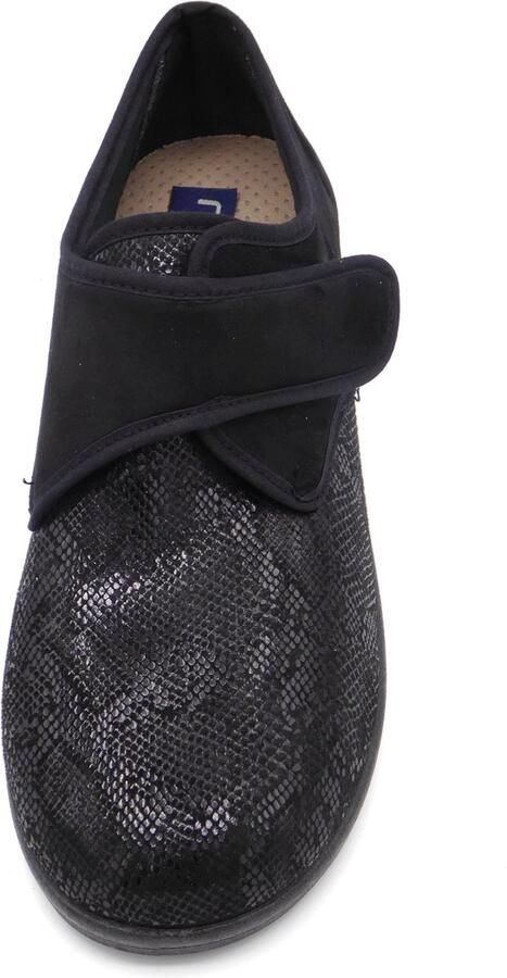 Neles Dames Pantoffel Stretch 61800 Zwart Combi - Foto 2