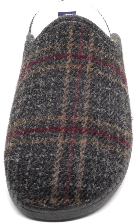 Neles Heren Pantoffel Muil Slof 50624 Grijs Geruit - Foto 2