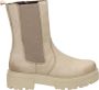 Nelson hoge leren chelsea boots taupe - Thumbnail 1