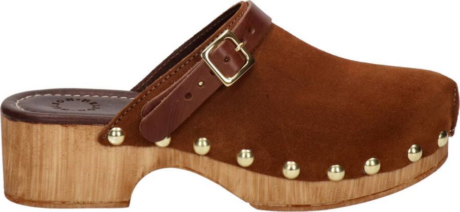 Nelson dames clog Cognac