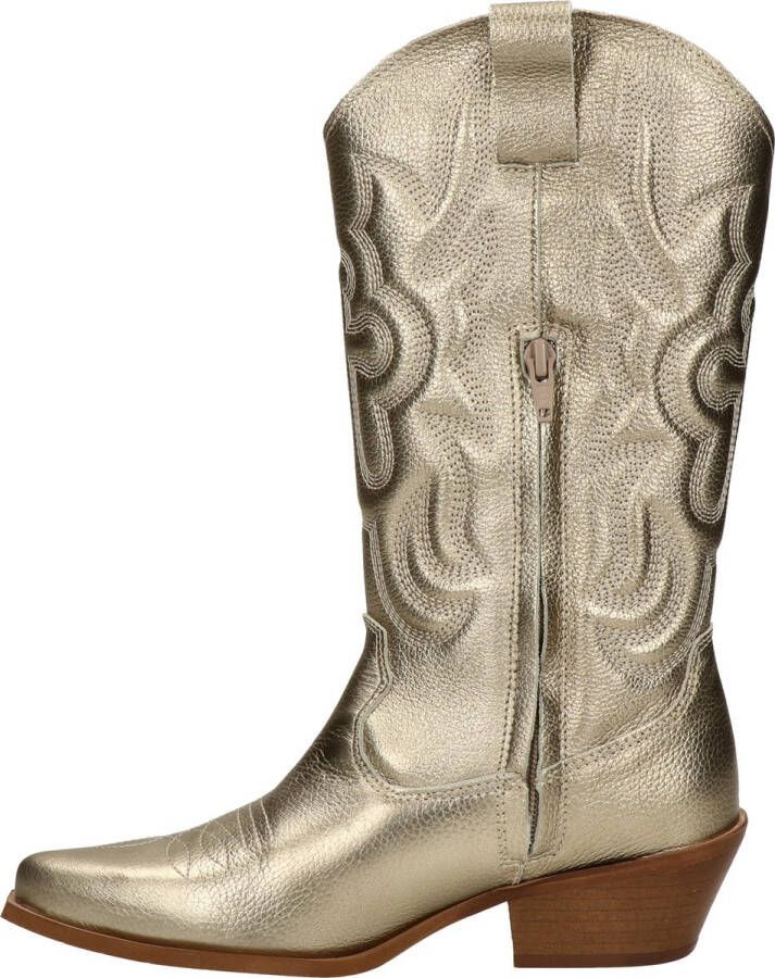 Nelson leren cowboylaarzen goud metallic - Foto 2