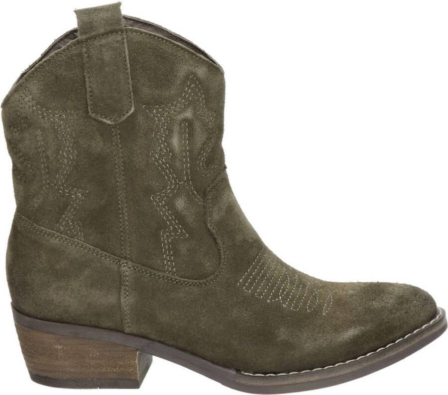 Nelson suède cowboylaarzen kaki - Foto 1