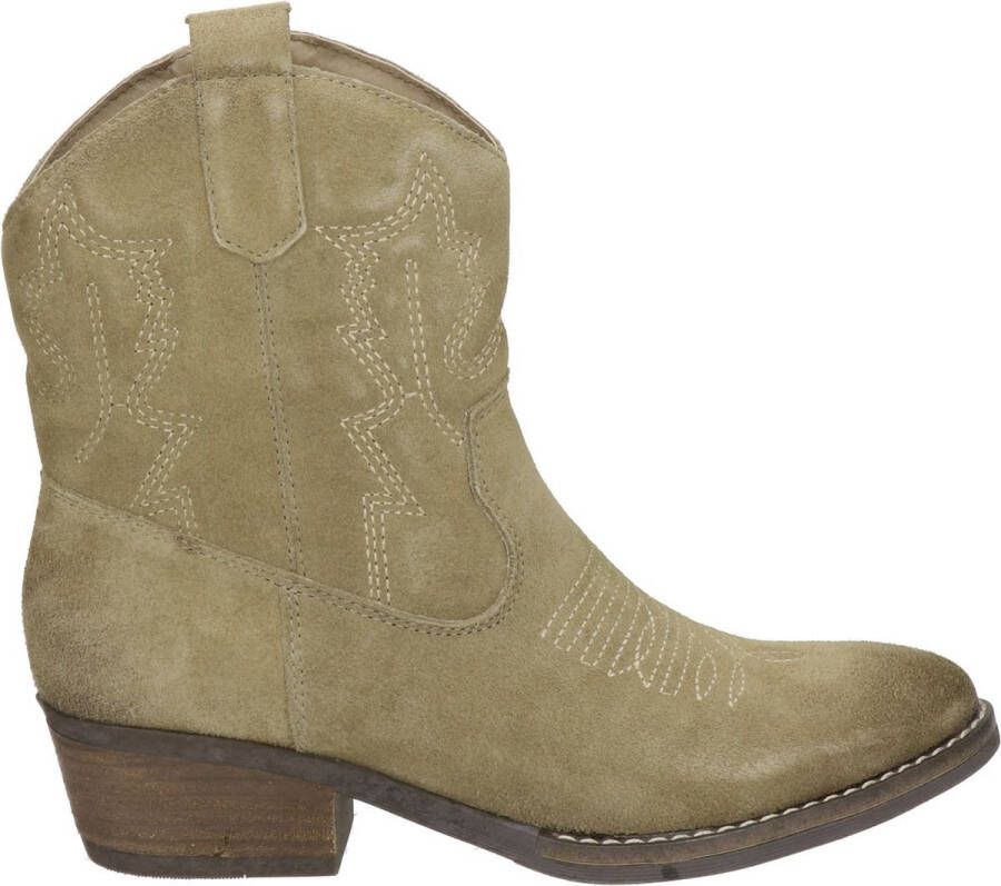 Nelson suède cowboylaarzen beige