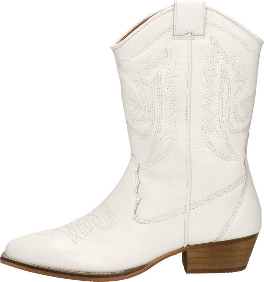 Nelson dames cowboylaars Wit Schoenen