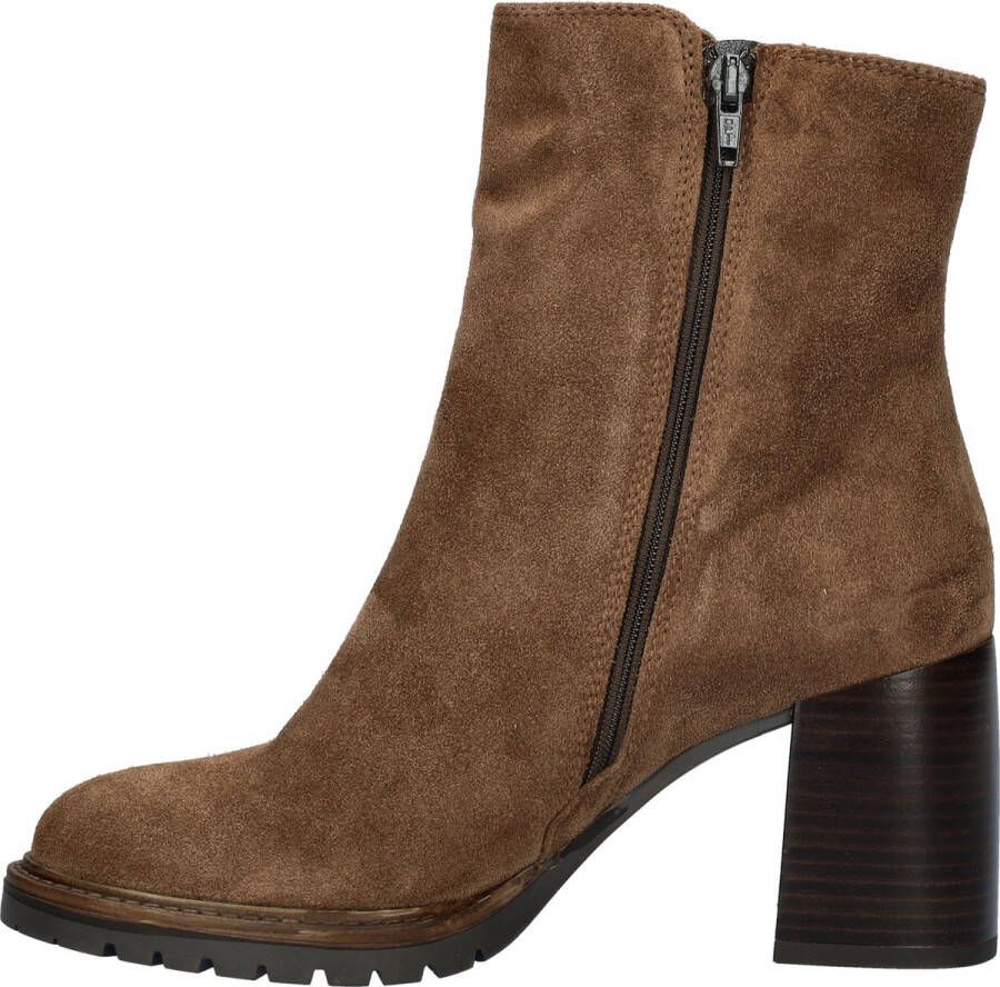 Nelson suède enkellaarzen bruin