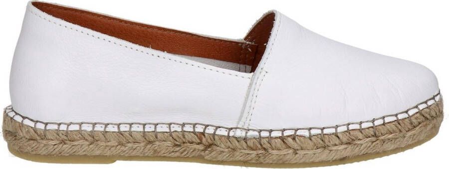 Nelson leren espadrilles wit