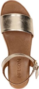 Nelson leren sandalen goud