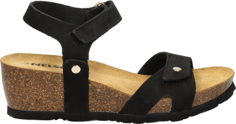 Nelson nubuck sandalen zwart - Foto 2