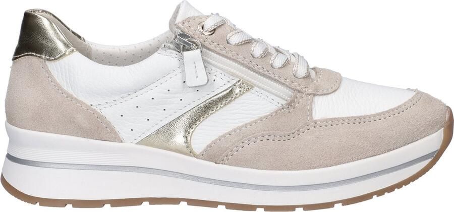 Nelson Flex dames sneaker Beige wit