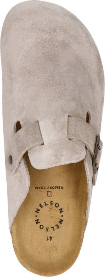 Nelson heren clog Taupe