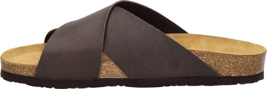 Nelson heren slipper Bruin