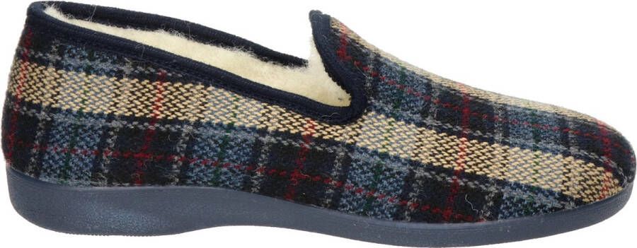 Nelson Home heren pantoffel Blauw multi