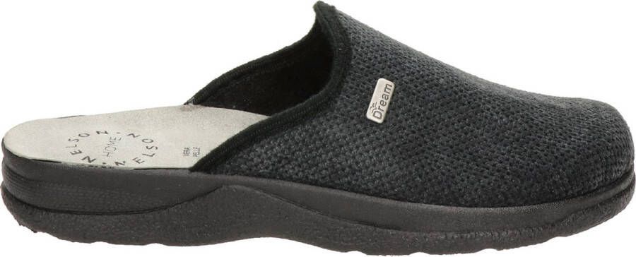 Nelson Home heren pantoffel Zwart Schoenen