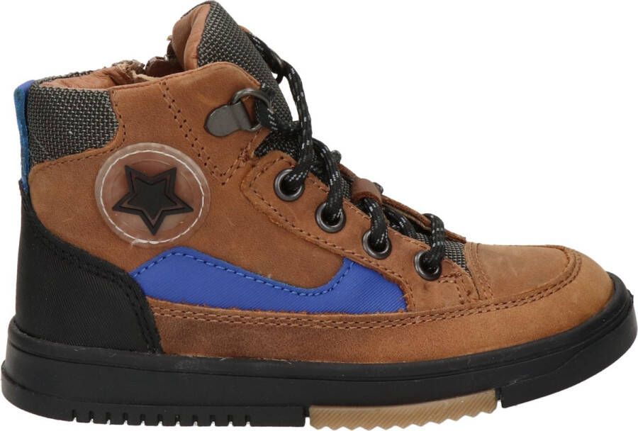 Nelson Kids jongens sneaker Bruin multi