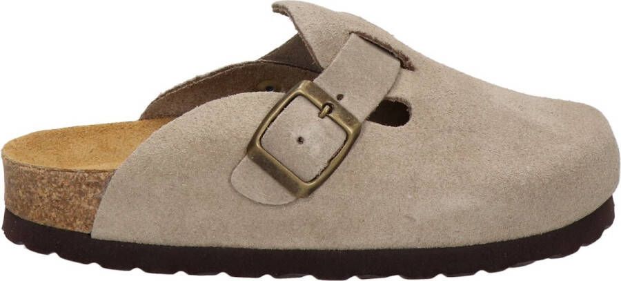 Nelson Kids suède instappers taupe