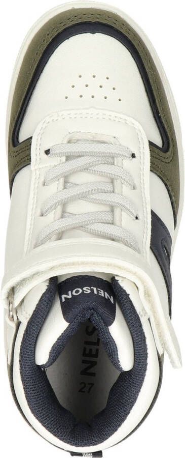 Nelson Kids sneakers wit groen Jongens Synthetisch 30