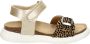 Nelson Kids suède sandalen met panterprint goud Meisjes Suede Panterprint 29 - Thumbnail 2