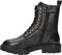 Nelson Kids leren veterboots zwart Meisjes Leer Effen 35 - Thumbnail 2
