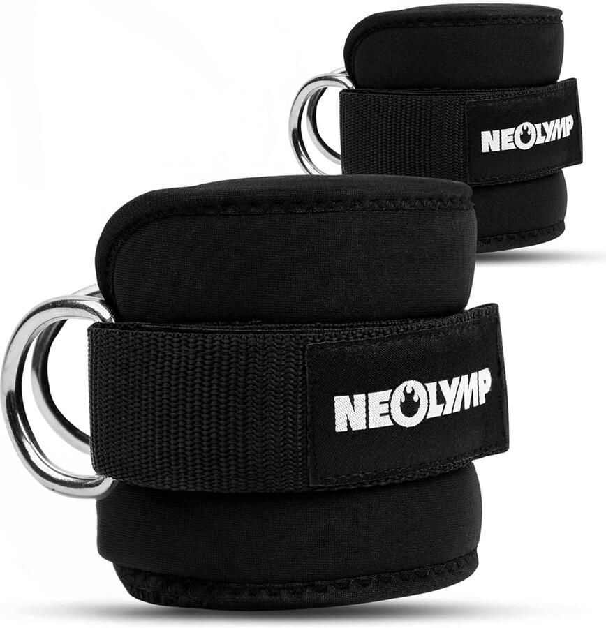 NEOLYMP Set van 2 Enkelbanden kabelmachines- Kickbase enkelband met comfortabele voering