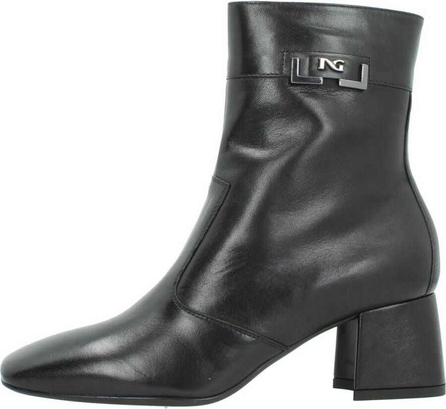 Nero Giardini 08654 Enkellaarsjes Enkelboots met rits Dames Zwart
