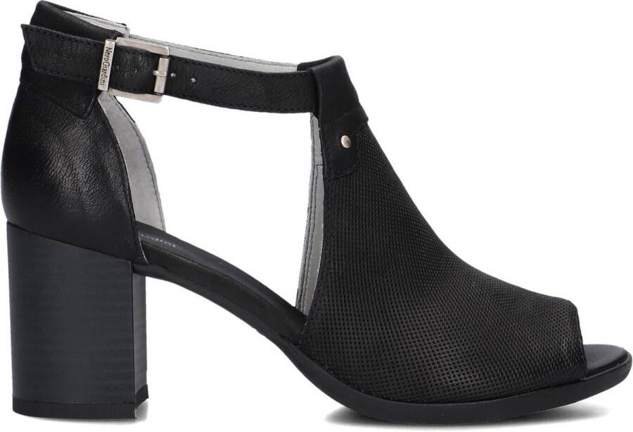 Nerogiardini Zwarte Leren Geperforeerde Sandalen Black Dames - Foto 2