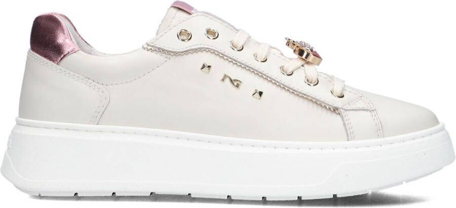 Nero Giardini 513060 Sneakers Leren Sneaker Dames Beige