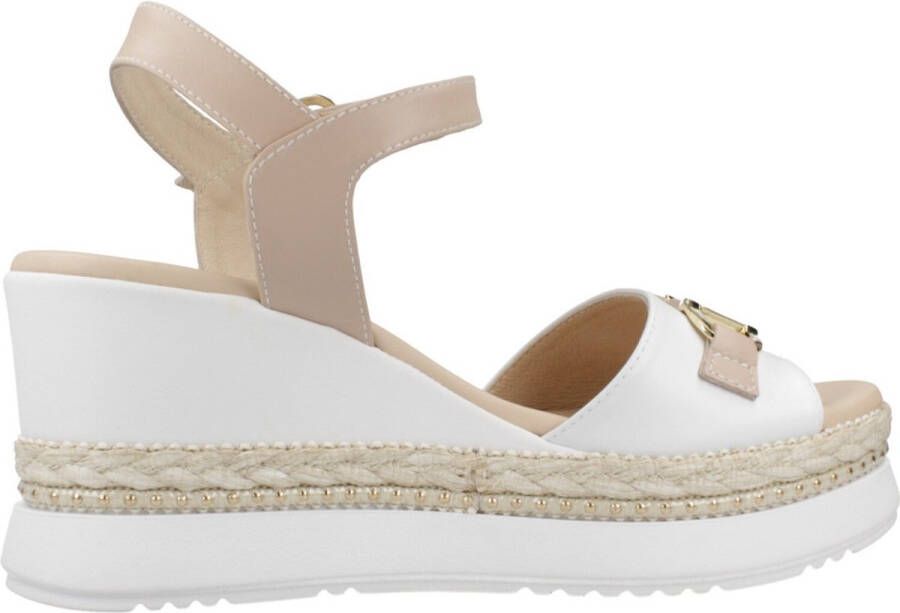 Nero Giardini 513552 Sandalen Met Sleehak Dames Taupe