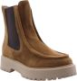 Nerogiardini Camel Suède Dameslaars met Elastische Zijkanten Brown Dames - Thumbnail 1