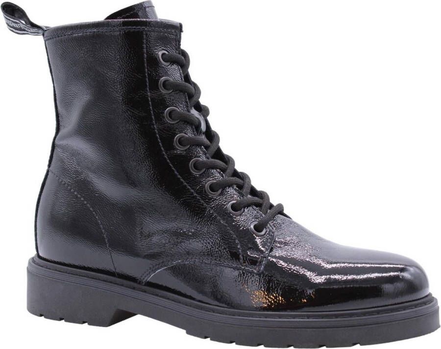 Nerogiardini Dames Enkellaarzen Zwart Combat Stijl Black Dames
