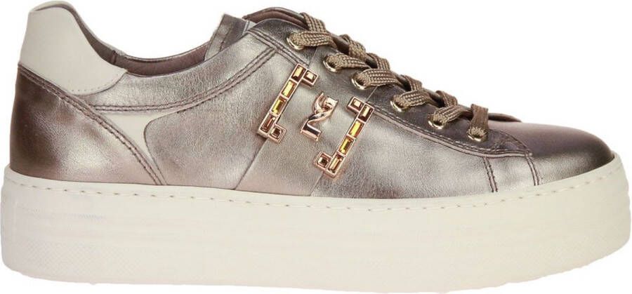 Nerogiardini Leren Damesneakers Stijlvol Comfort Brown Dames