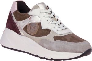 Nerogiardini Nero Giardini Bruin-Beige Sneakers Roze Dames