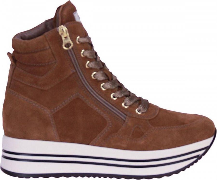 Nerogiardini Bruine Italiaanse Sneakers met DryGo! Technologie Brown Dames