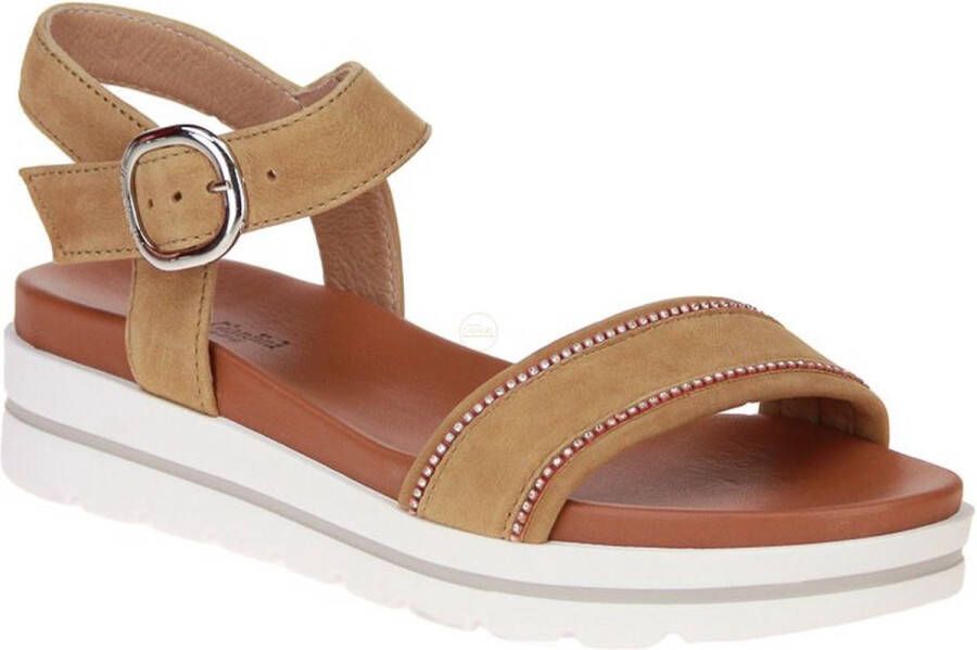 Nerogiardini Stijlvolle Sandalen met Strass Steentjes Brown Dames - Foto 5
