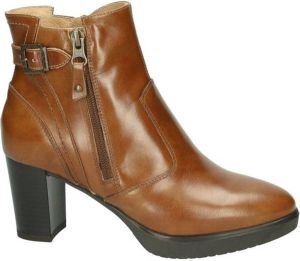 Nero Giardini -Dames cognac caramel enkellaarzen