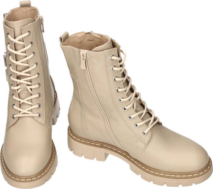 Nero Giardini -Dames off-white-crÈme-ivoorkleur enkellaarzen