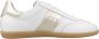 Nerogiardini Witte leren sneakers met gouden details White Dames - Thumbnail 1