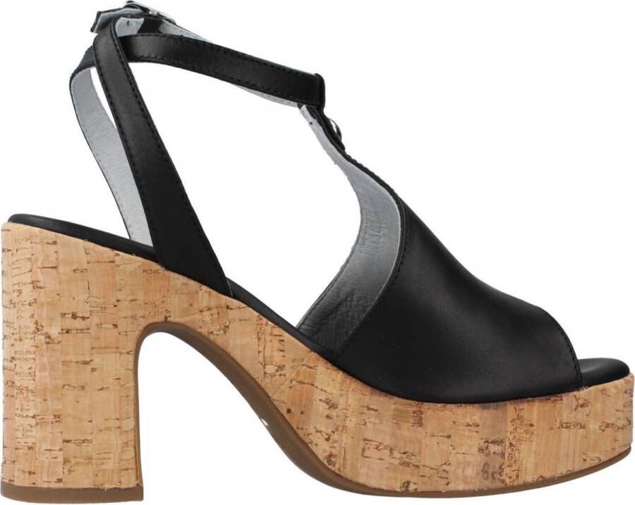 Nerogiardini Hoge Hak Suède Sandalen Black Dames