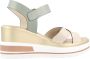 Nerogiardini Leren sleehak sandalen voor vrouwen Beige Dames - Thumbnail 1