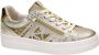 Nero Giardini 513010 Sneakers Leren Sneaker Dames Goud - Thumbnail 4