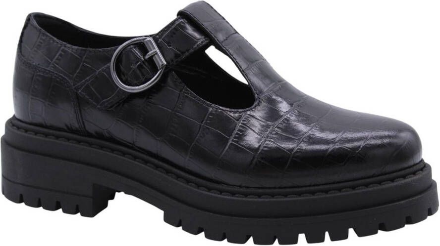 Nerogiardini Zwarte leren mocassins vrouwen Black Dames