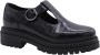 Nerogiardini Zwarte leren mocassins vrouwen Black Dames - Thumbnail 1