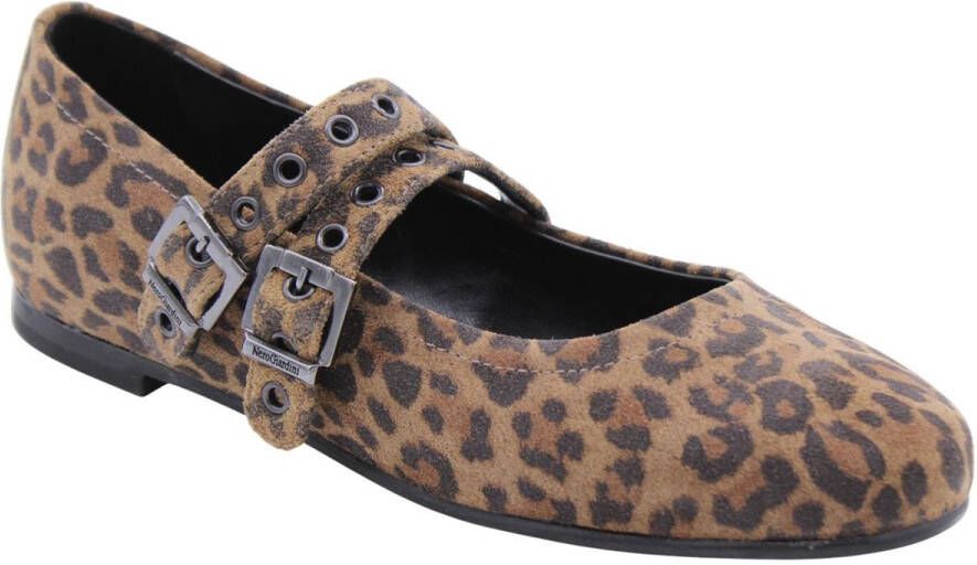 Nero Giardini Mary Jane Ballerina Leopard Print