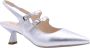 Nero Giardini Mary Jane Slingback Zilver - Thumbnail 1